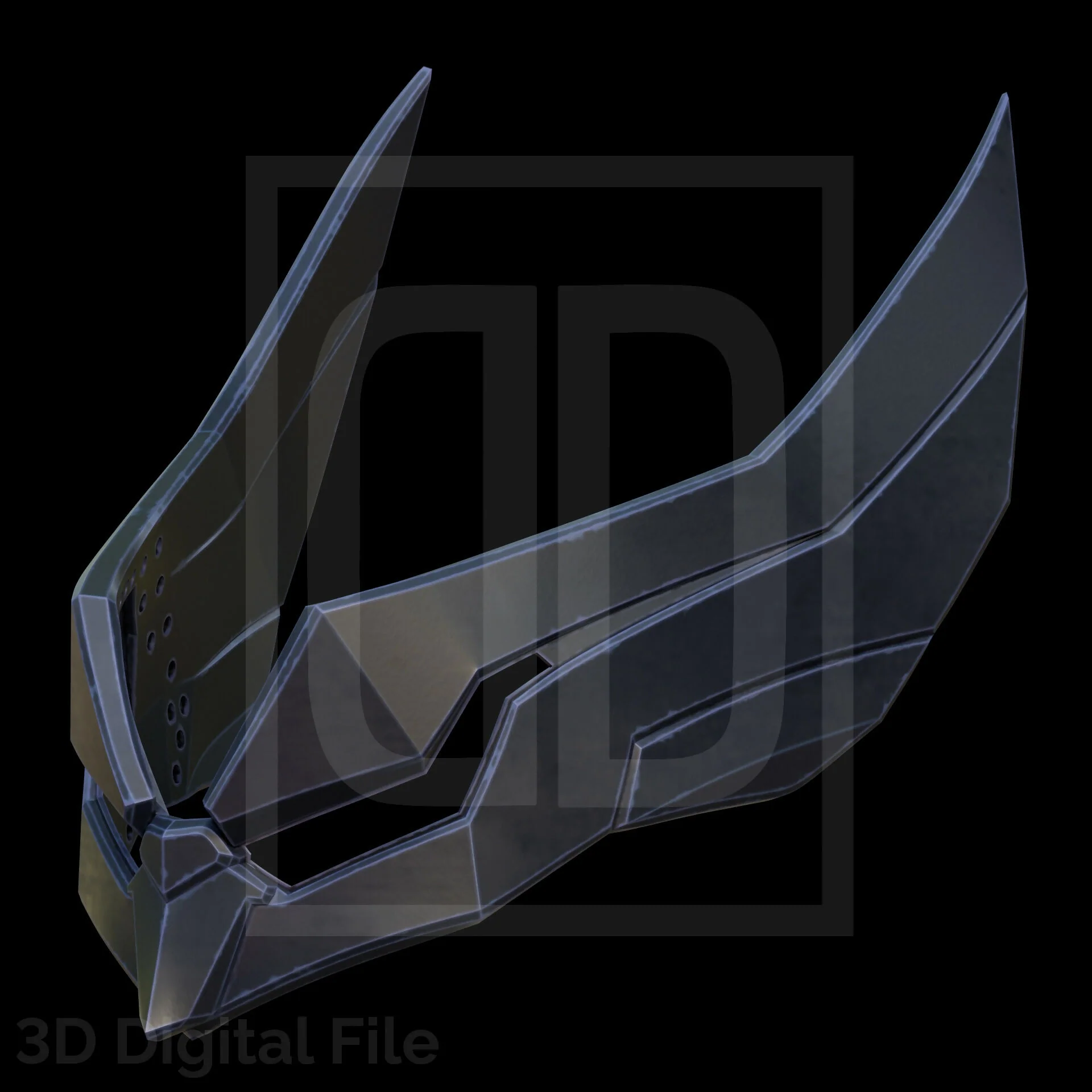 Wolf Berserk 2099 Helmet - MR Game 3D Model - Image 8