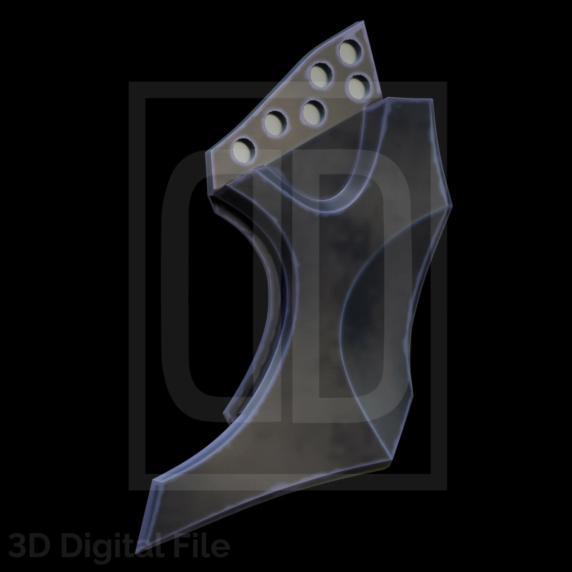 Wolf Berserk 2099 Helmet - MR Game 3D Model - Image 9