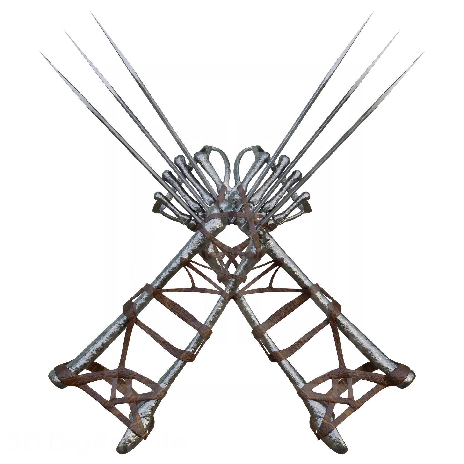 Wolf Berserk Claws 3D Model